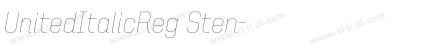 UnitedItalicReg Sten字体转换